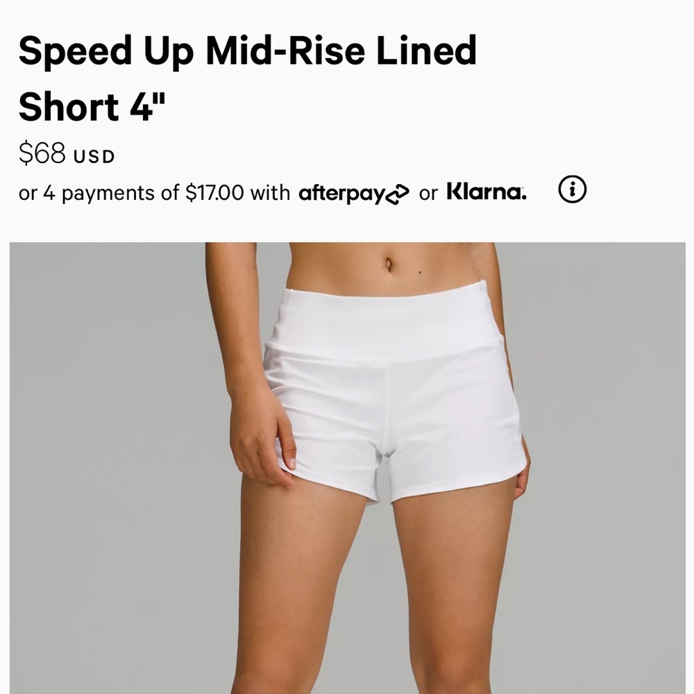 White speed up shorts